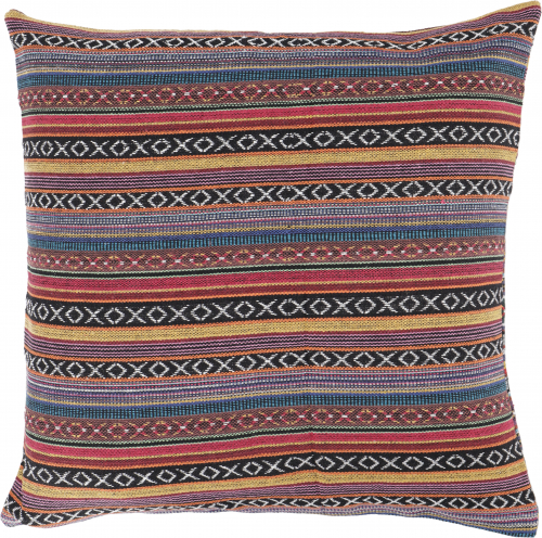 Boho style cushion cover, woven ethno cushion cover - lilac/orange - 50x50x0,2 cm 