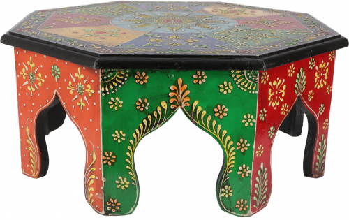 Bemalter kleiner Tisch, Minitisch, Blumenbank-   35cm