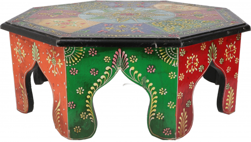 Bemalter kleiner Tisch, Minitisch, Blumenbank -  41cm