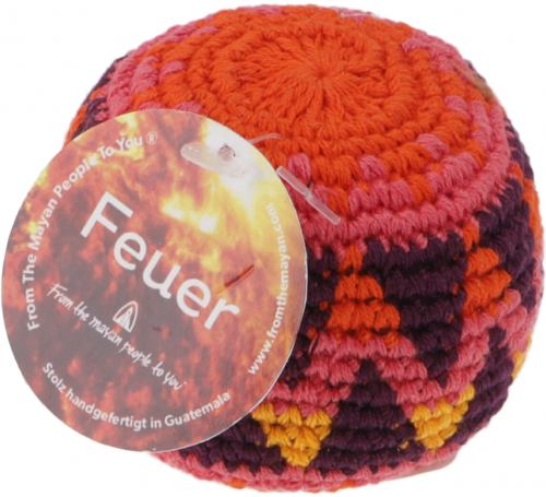 Juggling balls, crochet balls 6.5 cm elements - fire (1 pc.)