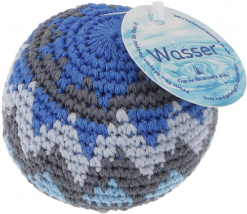 Juggling balls, crochet balls 6.5 cm elements - water (1 pc.)