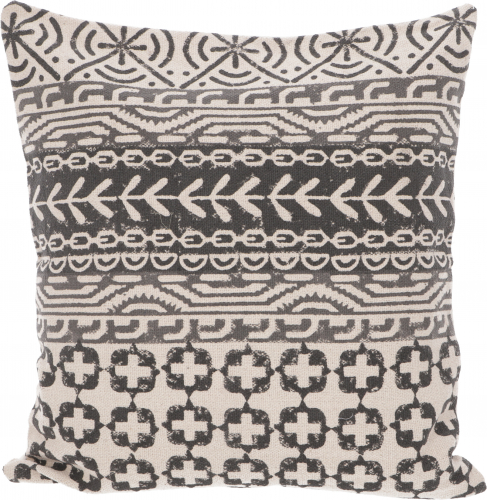 Woven Kilim Pillow Cover Block Print, Decorative Pillow Cover, Boho Pillow Traditional Making - Pattern 6 - 50x50x0,5 cm 