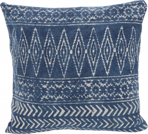Woven kilim cushion cover block print, decorative cushion cover, boho cushion traditional production - pattern 15 - 50x50x0,5 cm 