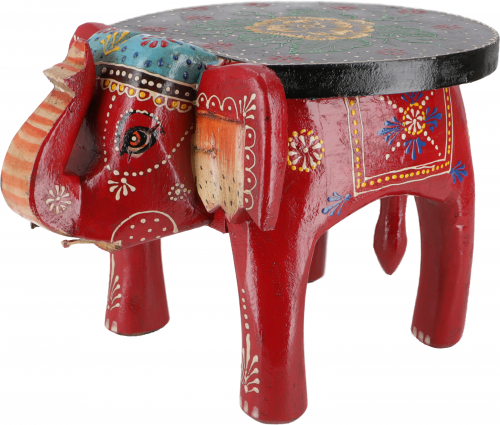 Decorative elephant - red - 25x30x20 cm 