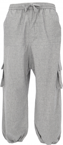 Goa pants, men`s yoga pants, comfortable leisure pants - gray