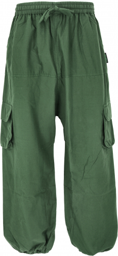 Goa pants, men`s yoga pants, comfortable leisure pants - olive green