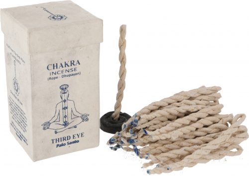 Chakra Incense, Nepal incense strings - Third Eye/Palo Santo - 10x5,5x5,5 cm 