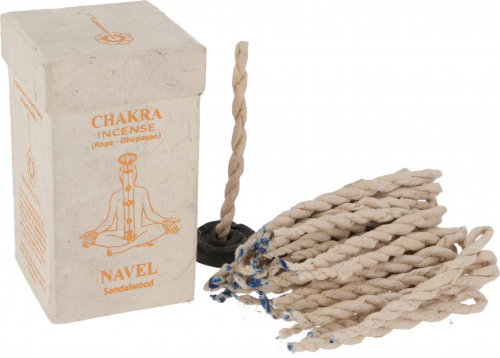 Chakra Incense, Nepal incense strings - Navel/Sandelwood - 10x5,5x5,5 cm 