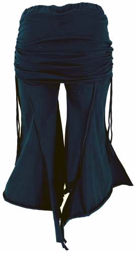 Palazzohose, Hippie Schlaghose mit H�ftschmeichler - schwarz