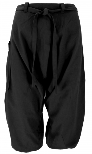 Baggy shorts, Sarouel pants - black