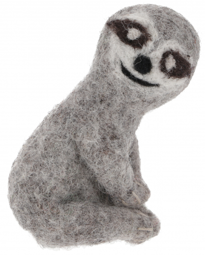 Handmade felt finger puppet - sloth - 10x6x4 cm 
