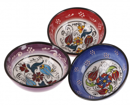 Set of 3 oriental bowls, bowl, decorative bowl  13 cm, hand-painted - Set 10