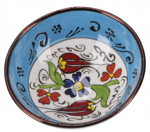 1 Stk. Orientalische Keramikschssel, Schale, Dekoschale, handbemalt -  12 cm / Modell 3