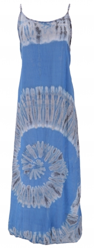 Batik Maxikleid, Strandkleid, Sommerkleid, langes Kleid - blau
