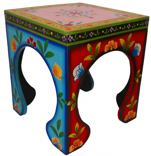 Painted coffee table, coffee table - large - 53x49x49 cm 