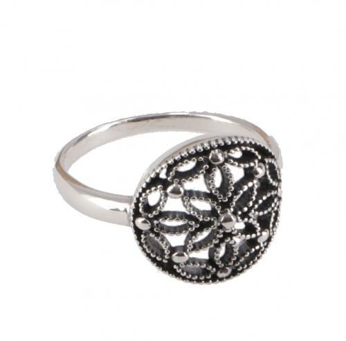 Silver ring, Boho Style Ethno Ring - Model 14 - 1,5 cm