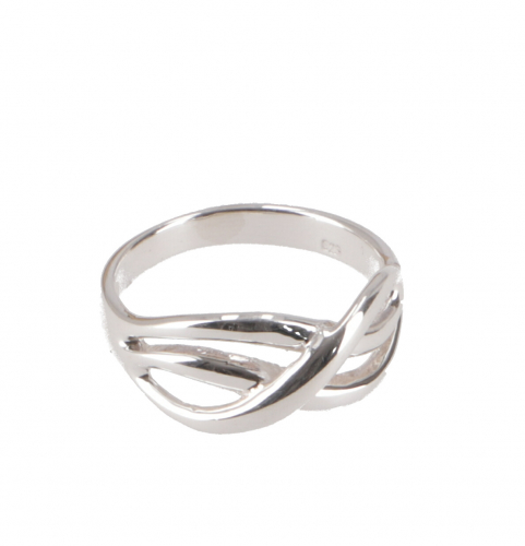 Silver ring, Boho Style Ethno Ring - Model 12 - 1 cm