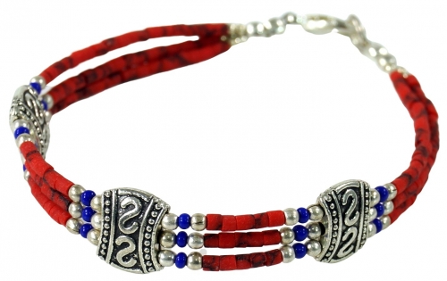Tibet jewelry bead bracelet, ethno bracelet, buddhist jewelry, yoga jewelry - model 6 - 18 cm