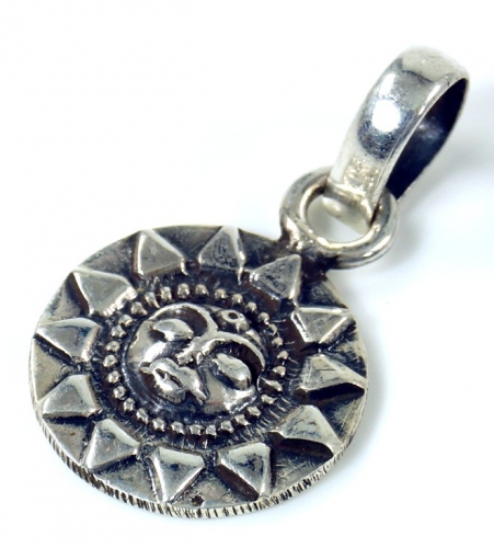 Silver ethno pendant sun, sun amulet - model 1 - 2,5 cm 1,6 cm