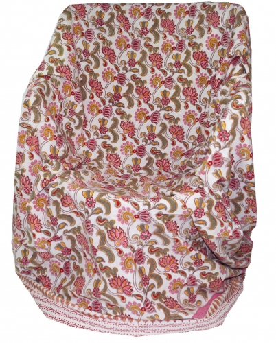 Blockdruck Tagesdecke, Bett & Sofa�berwurf, handgearbeiteter Wandbehang, Wandtuch - Design 8