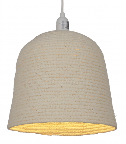 Paper pendant lampshade, ceiling light made from recycled cotton paper - Olas 4 model - 19x22x22 cm  22 cm