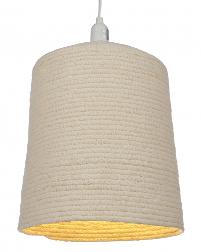 Paper pendant lampshade, ceiling light made from recycled cotton paper - Olas 1 model - 27x22x22 cm  22 cm