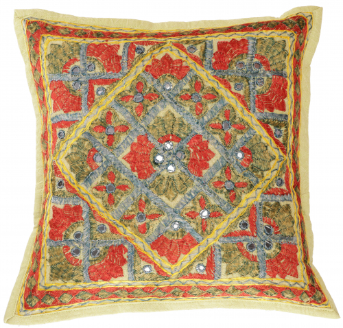 Cushion cover, oriental cushion cover, decorative cushion cover `Maharaja` - pattern 39 - 40x40x0,5 cm 