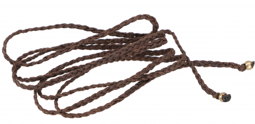 Macram chain, macram ribbon, ribbon for chain - dark brown - 100 cm