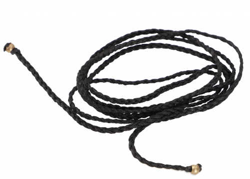 Macram chain, macram ribbon, ribbon for chain - black - 100 cm