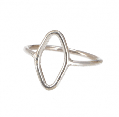 Delicate silver ring  - 0,2 cm
