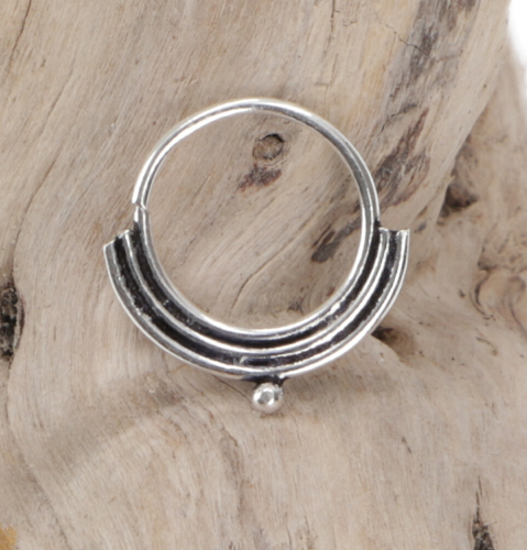 Creole, septum ring, nose ring, nose piercing, mini earring, ear piercing - model 15 1 cm