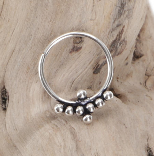 Creole, septum ring, nose ring, nose piercing, mini earring, ear piercing - model 2 1 cm