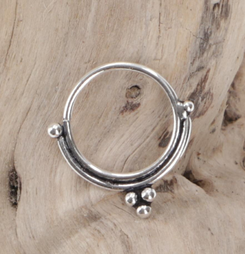 Creole, Creole, Septum ring, Nose ring, Nose piercing, Mini earring, Ear piercing - Model - 7 1,2 cm