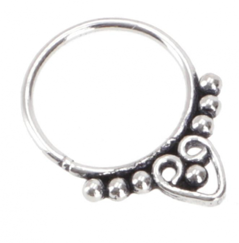Creole, septum ring, nose ring, nose piercing, mini earring, ear piercing - model 12 1 cm
