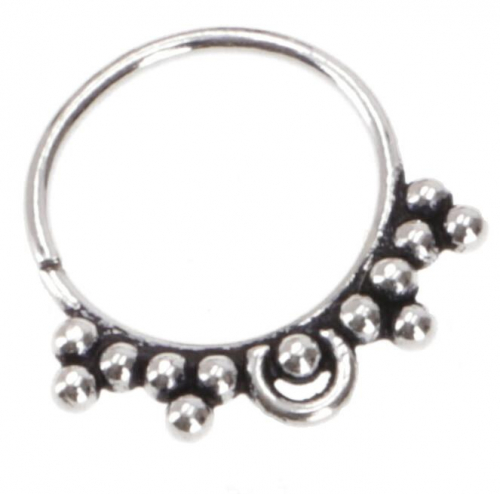 Creole, septum ring, nose ring, nose piercing, mini earring, ear piercing - model 4 1 cm