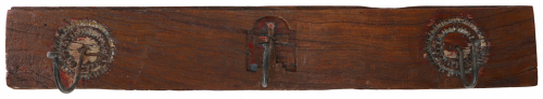 Solid coat hook, wall hook, coat hook, coat rack made from old wooden elements - model 10 - 13x81x10 cm 