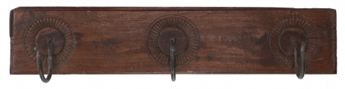 Solid coat hook, wall hook, coat hook, coat rack made from old wooden elements - model 19 - 12x60x10 cm 