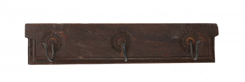 Solid coat hook, wall hook, coat hook, coat rack made from old wooden elements - model 20 - 15x69x10 cm 