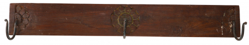 Solid coat hook, wall hook, coat hook, coat rack made from old wooden elements - model 9 - 11x79x10 cm 