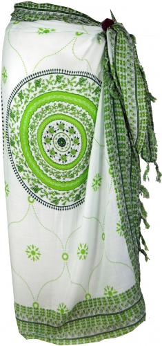 Bali sarong, wall hanging, wrap skirt, sarong dress Mandala - lemon - 160x120 cm