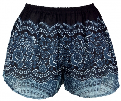 Lightweight panties, print shorts - black/blue