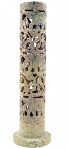 Soapstone incense holder - Elephant incense tower - 24x5x5 cm  8 cm