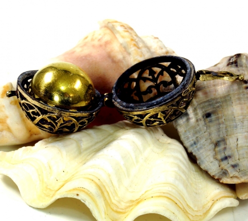 Angel caller, golden sound ball pendant - model 13 - 4,5 cm �2,2 cm