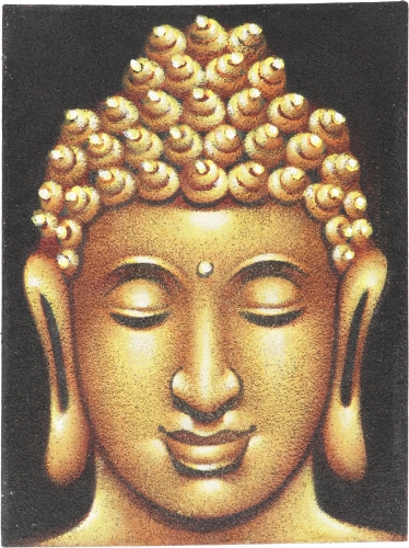 Kleiner Buddha auf Leinwand 30*40 cm - Motiv 19