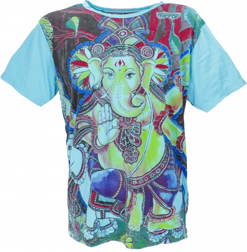 Mirror T-Shirt - Ganesh / hellblau