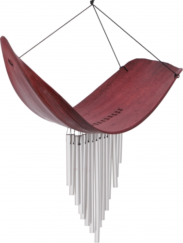 Aluminum chime, exotic wind chime - palm leaf red - 30x40x10 cm 