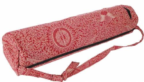 Yoga mat bag Indonesian batik - red - 65x20x20 cm 