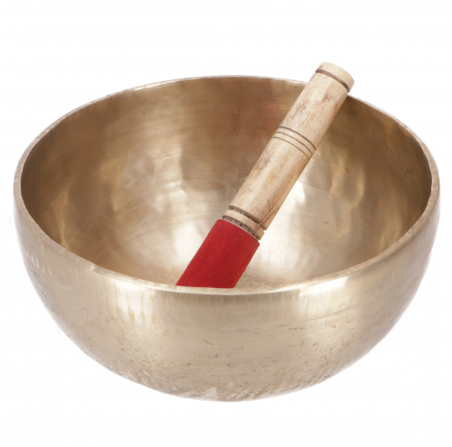 Handcrafted singing bowl with long-lasting sound, Tibetan singing bowl - 22 cm