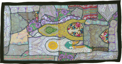 Patchwork wall hanging, tapestry, single piece 125*65 cm - pattern 2
