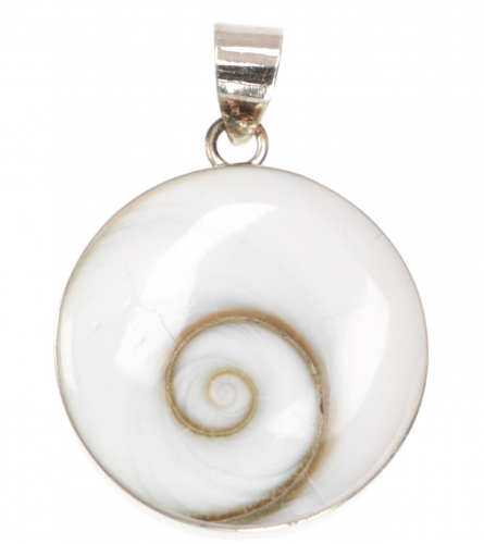 Silver pendant with Shiva shell 2 cm